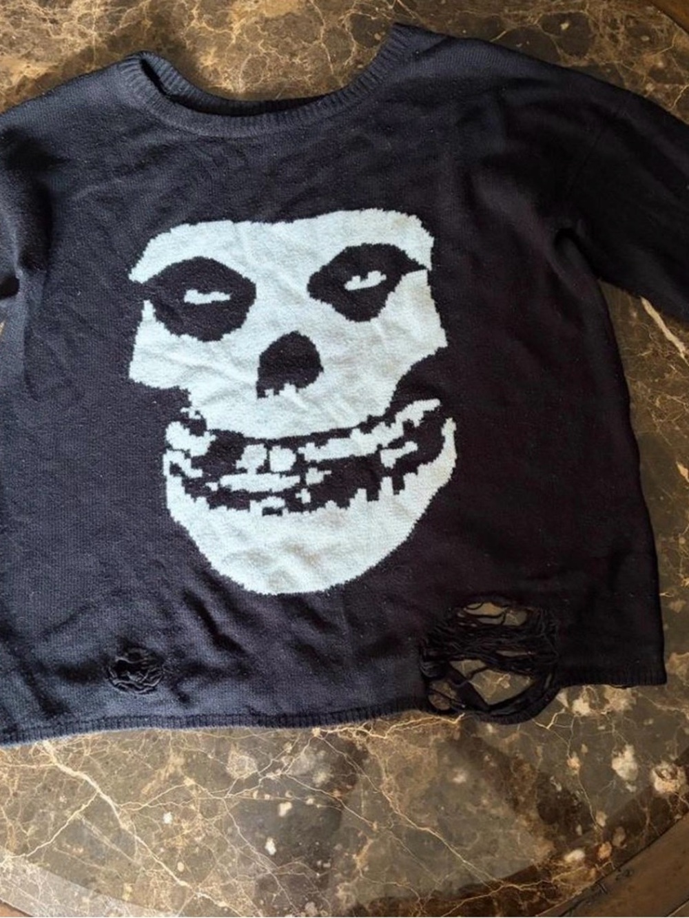 Dead stock Iron Fist Misfits distressed sweater